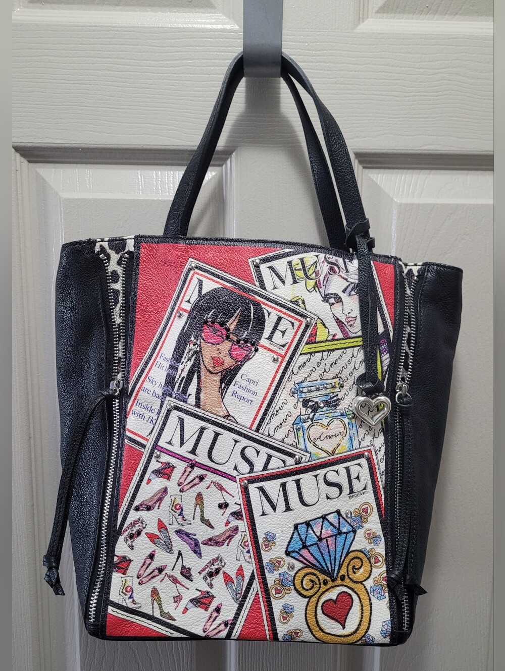 Brighton Fashionista La Muse Bag Purse Leather Tom Clancy